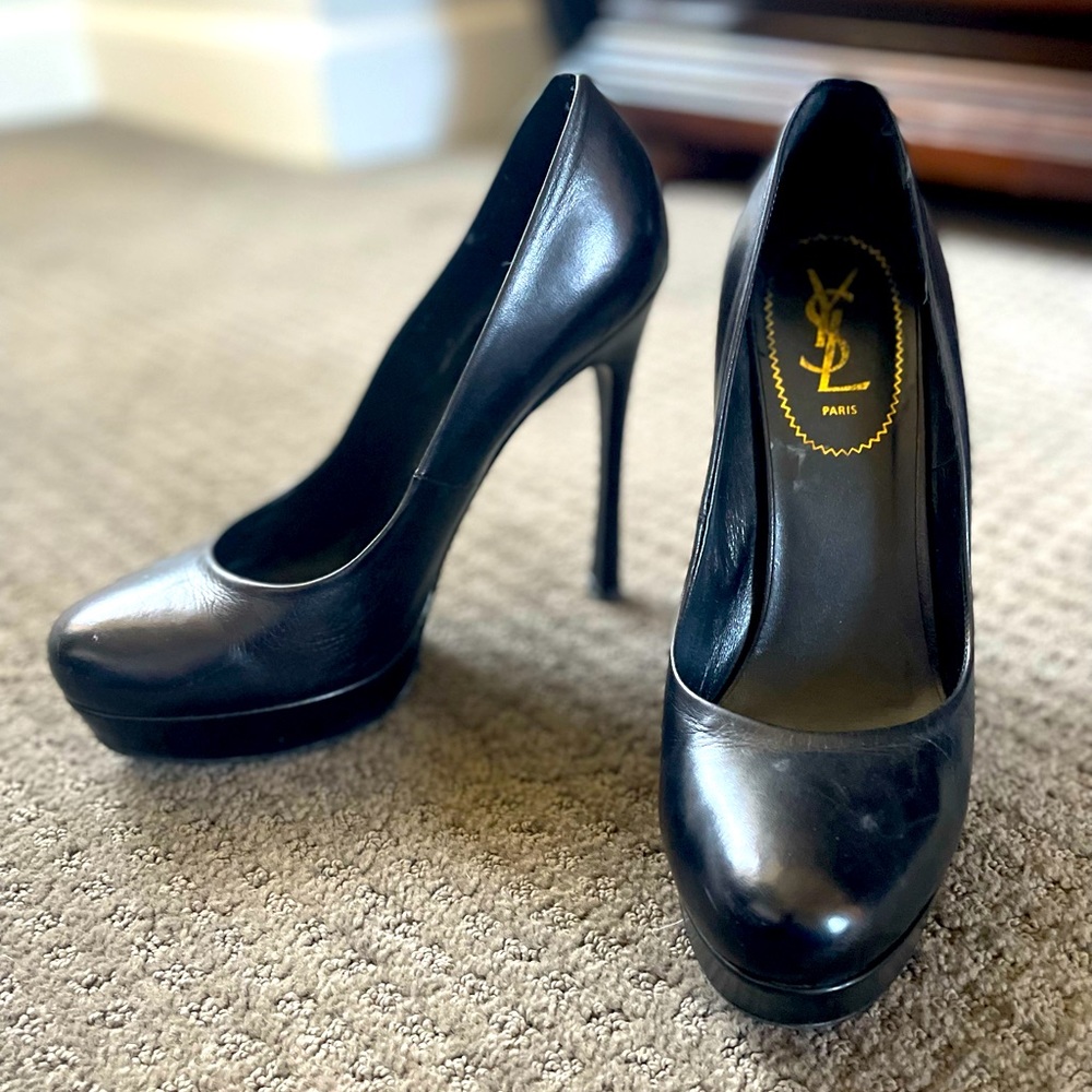 YSL Black Classic Stilettos